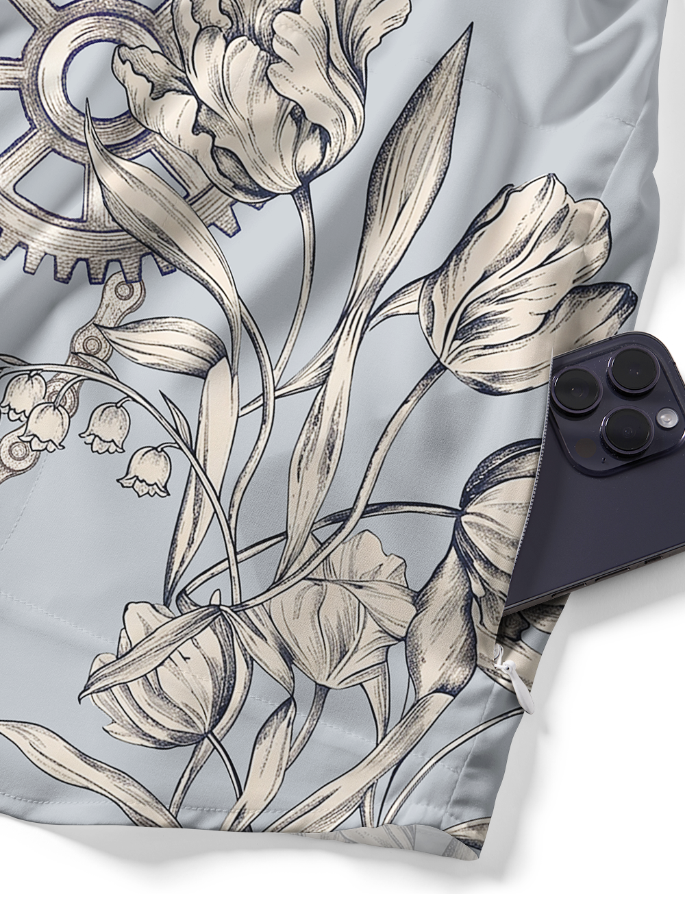 Orionride Petals Unfold Zipper Pockets Ultra Lightweight Short Sleeves Gravel Shirt