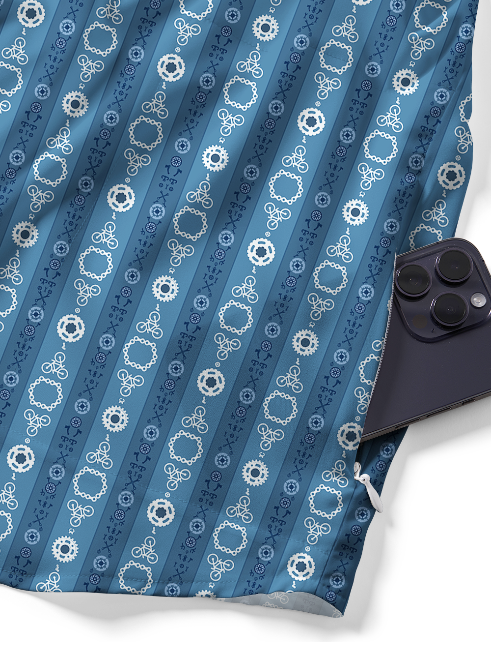 Orionride Blue Component Zipper Pockets Ultra Lightweight Short Sleeves Gravel Shirt