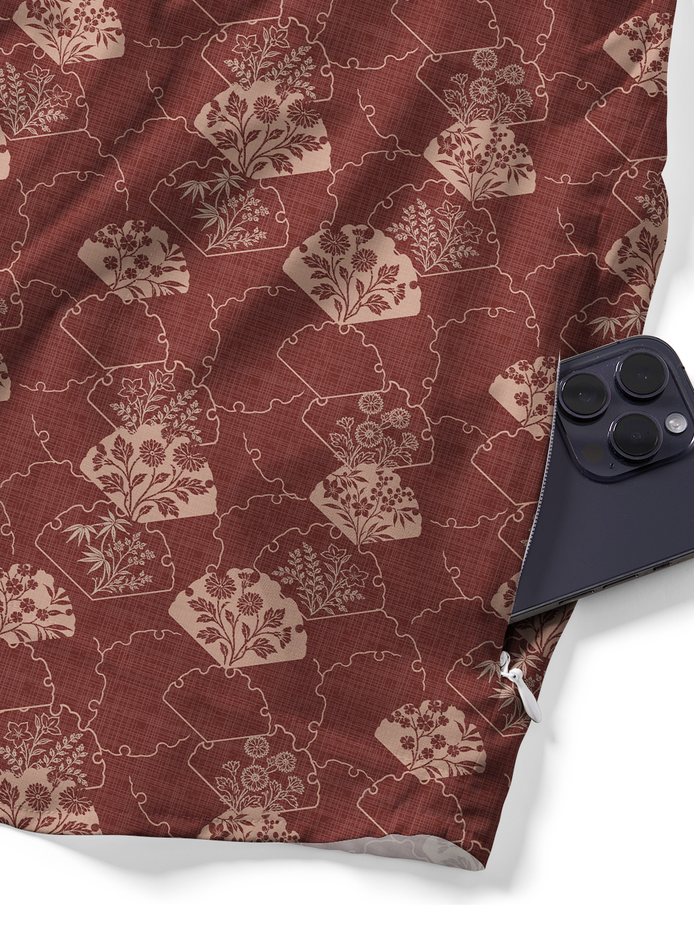 Orionride Flowers In Fan Zipper Pockets Ultra Lightweight Short Sleeves Gravel Shirt