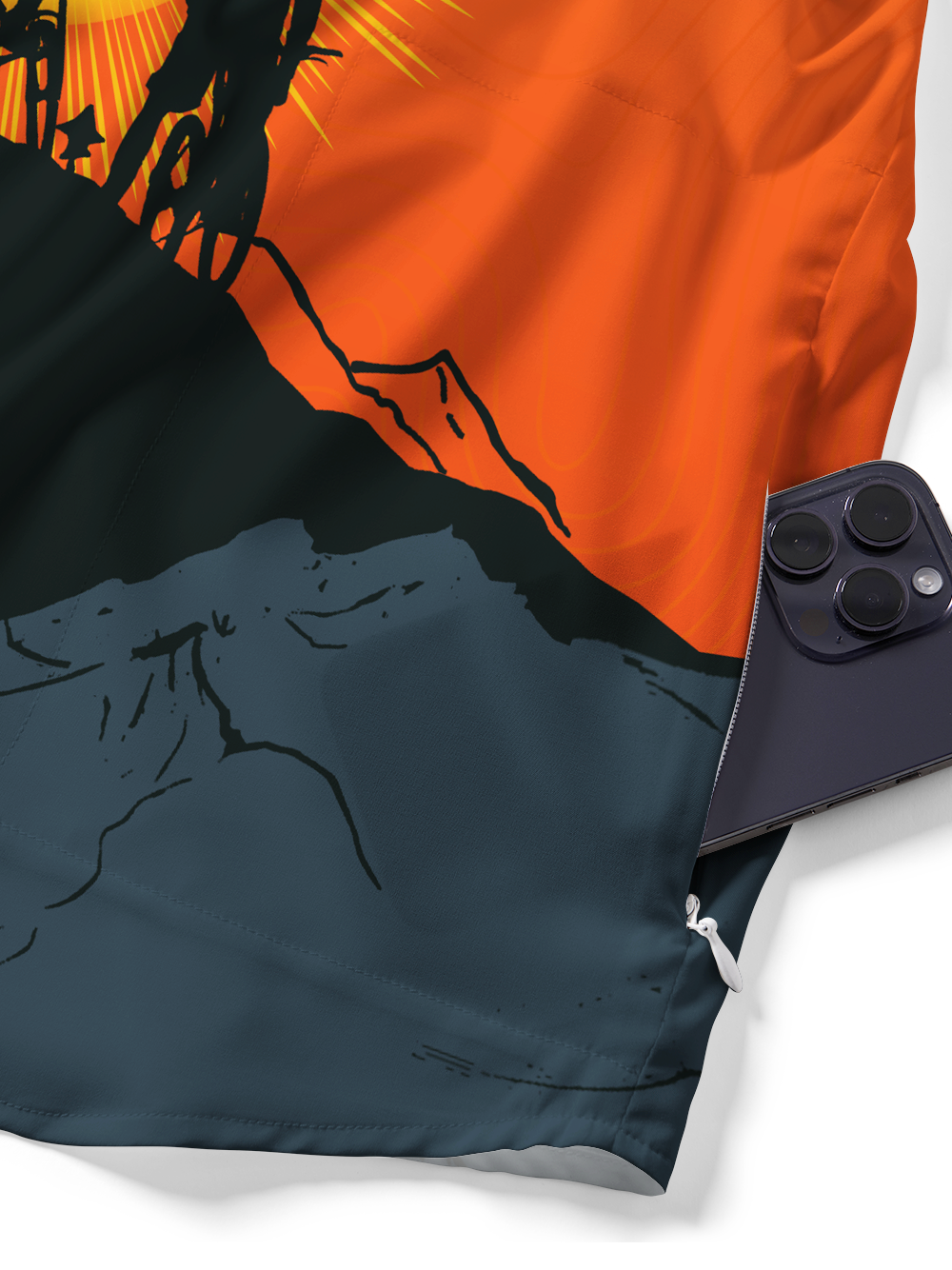 Orionride Sunrise Adventure Zipper Pockets Ultra Lightweight Short Sleeves Gravel Shirt