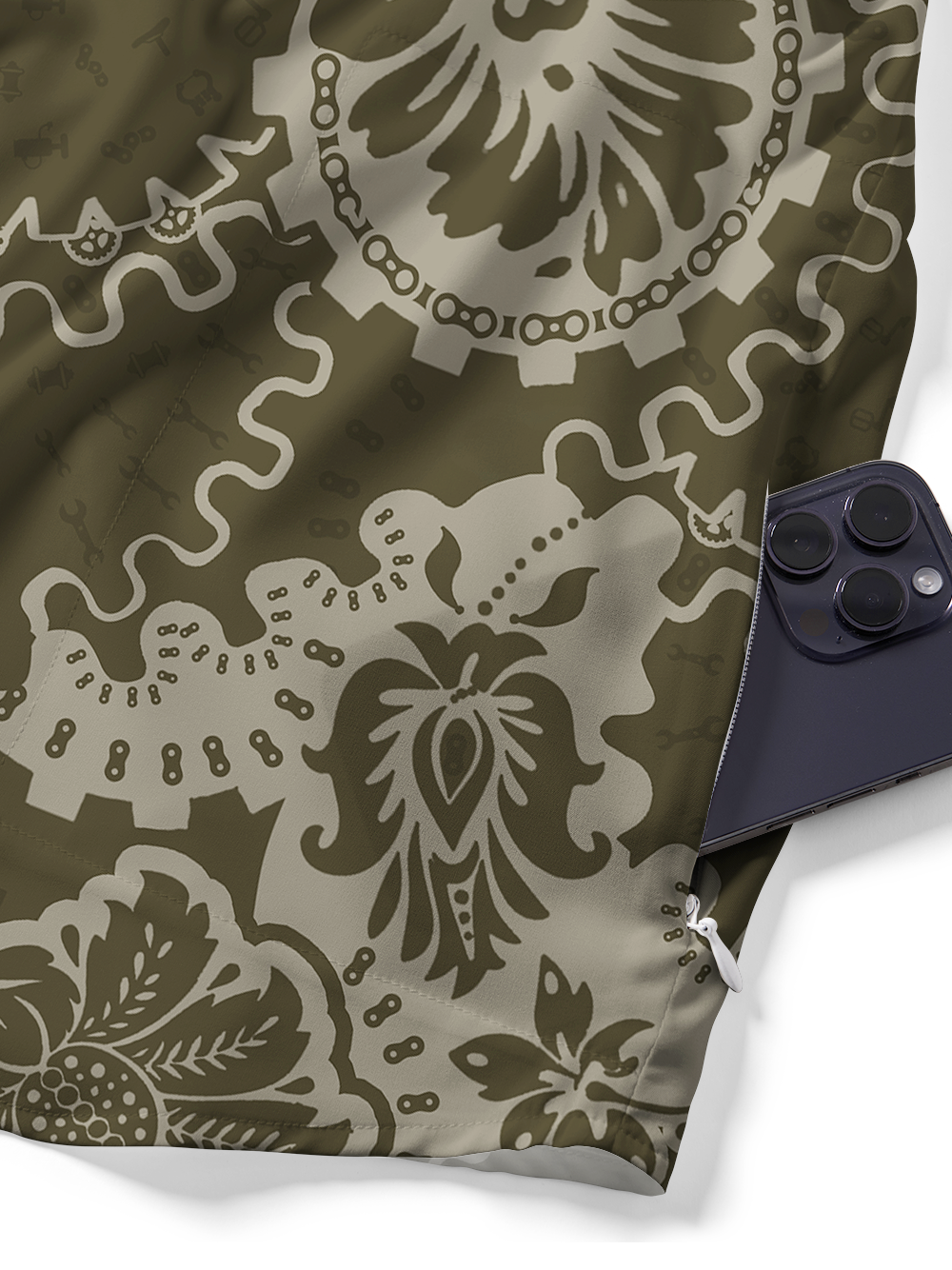 Orionride Giant Gear Flower Zipper Pockets Ultra Lightweight Short Sleeves Gravel Shirt