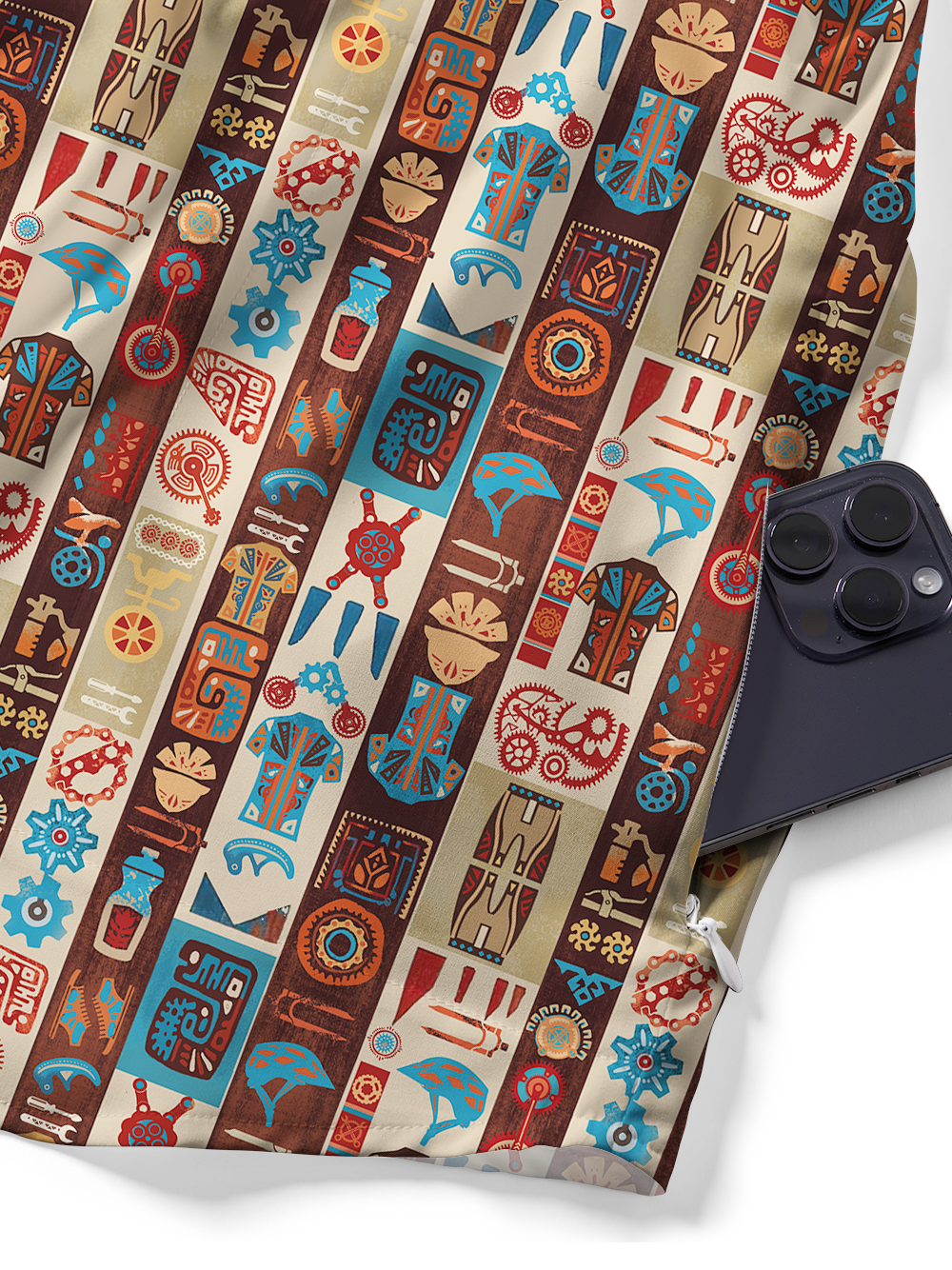 Orionride Mysterious Parts Zipper Pockets Ultra Lightweight Short Sleeves Gravel Shirt