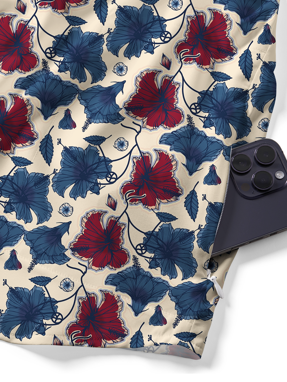 Orionride Otherworldly Flowers Zipper Pockets Ultra Lightweight Short Sleeves Gravel Shirt