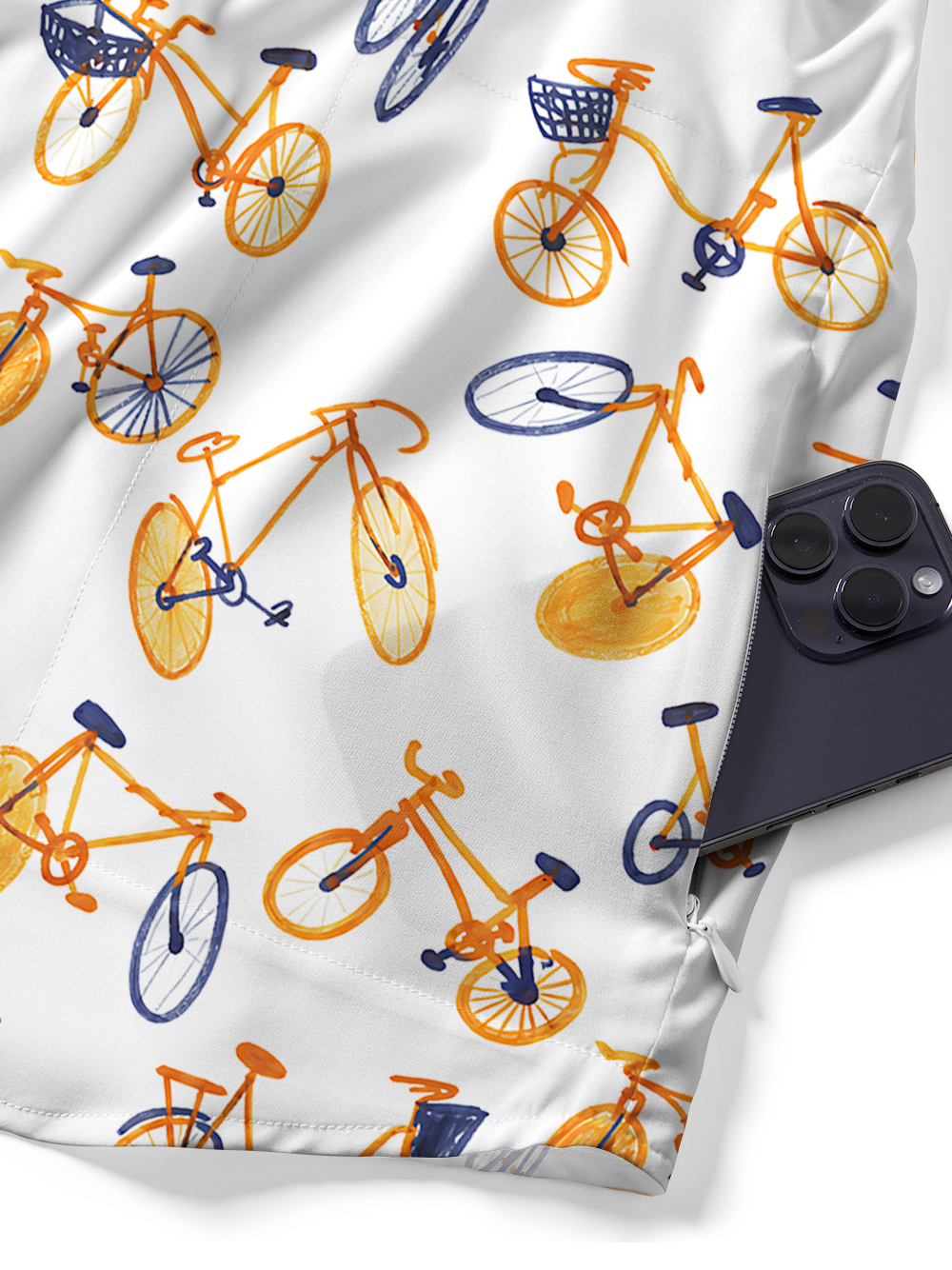Orionride Bicycle Parade Zipper Pockets Ultra Lightweight Short Sleeves Gravel Shirt