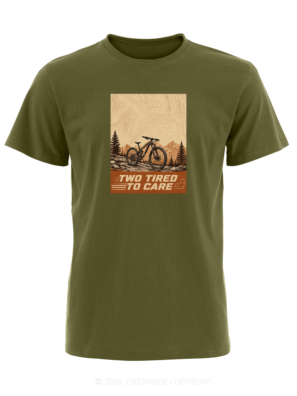Orionride Topographic Reverie Short Sleeves Bike T-Shirt
