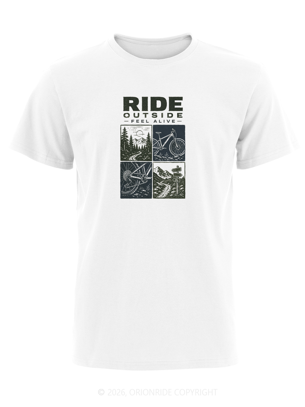 Orionride Ride Outside Short Sleeves Bike T-Shirt