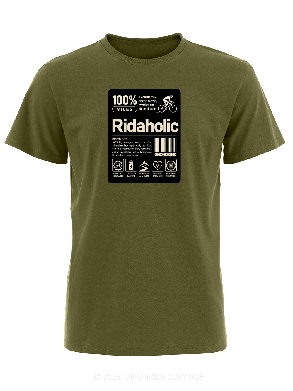 Orionride Bike Label Short Sleeves Bike T-Shirt