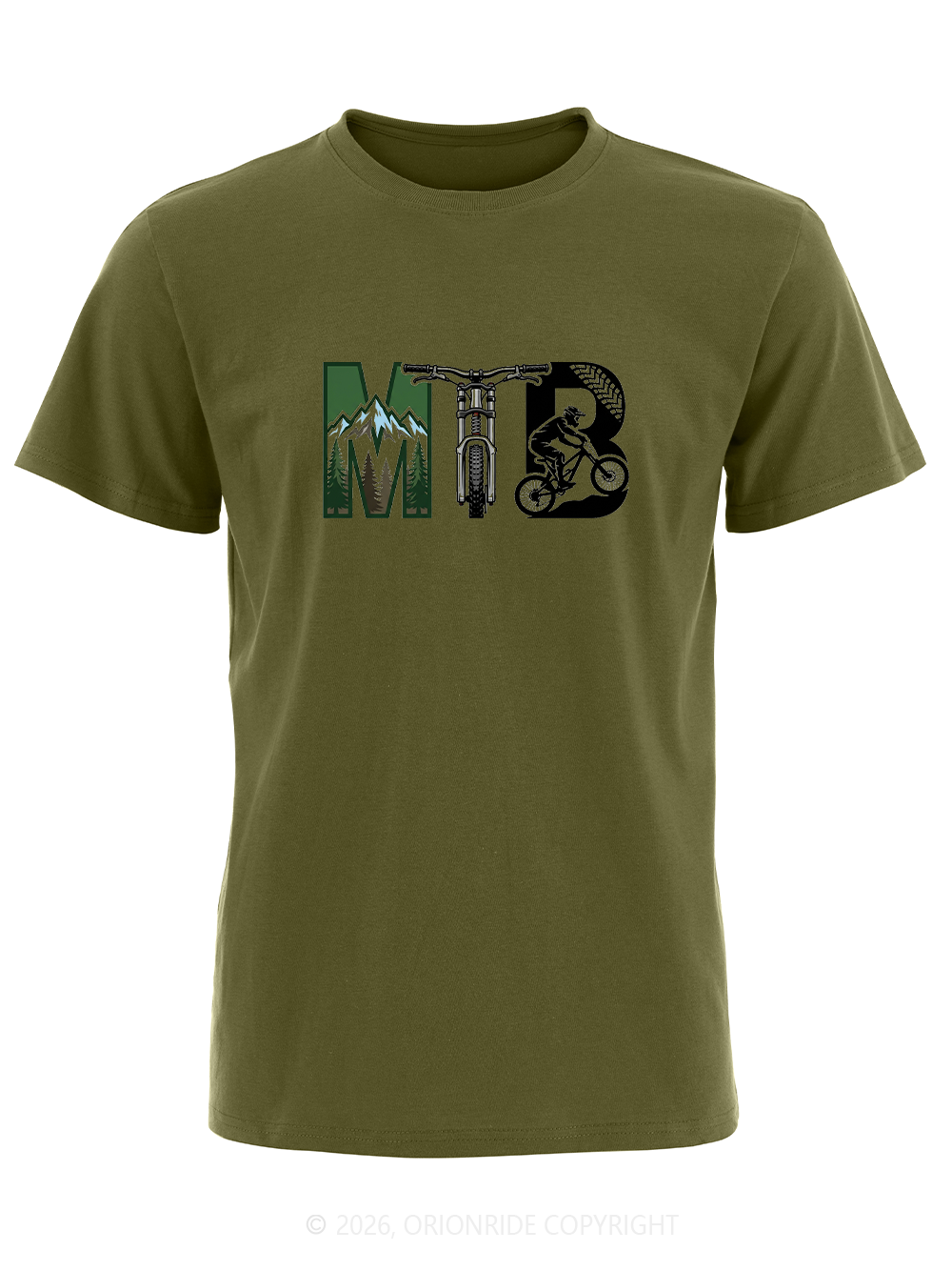 Orionride Natural Mountain Scenery Short Sleeves Bike T-Shirt