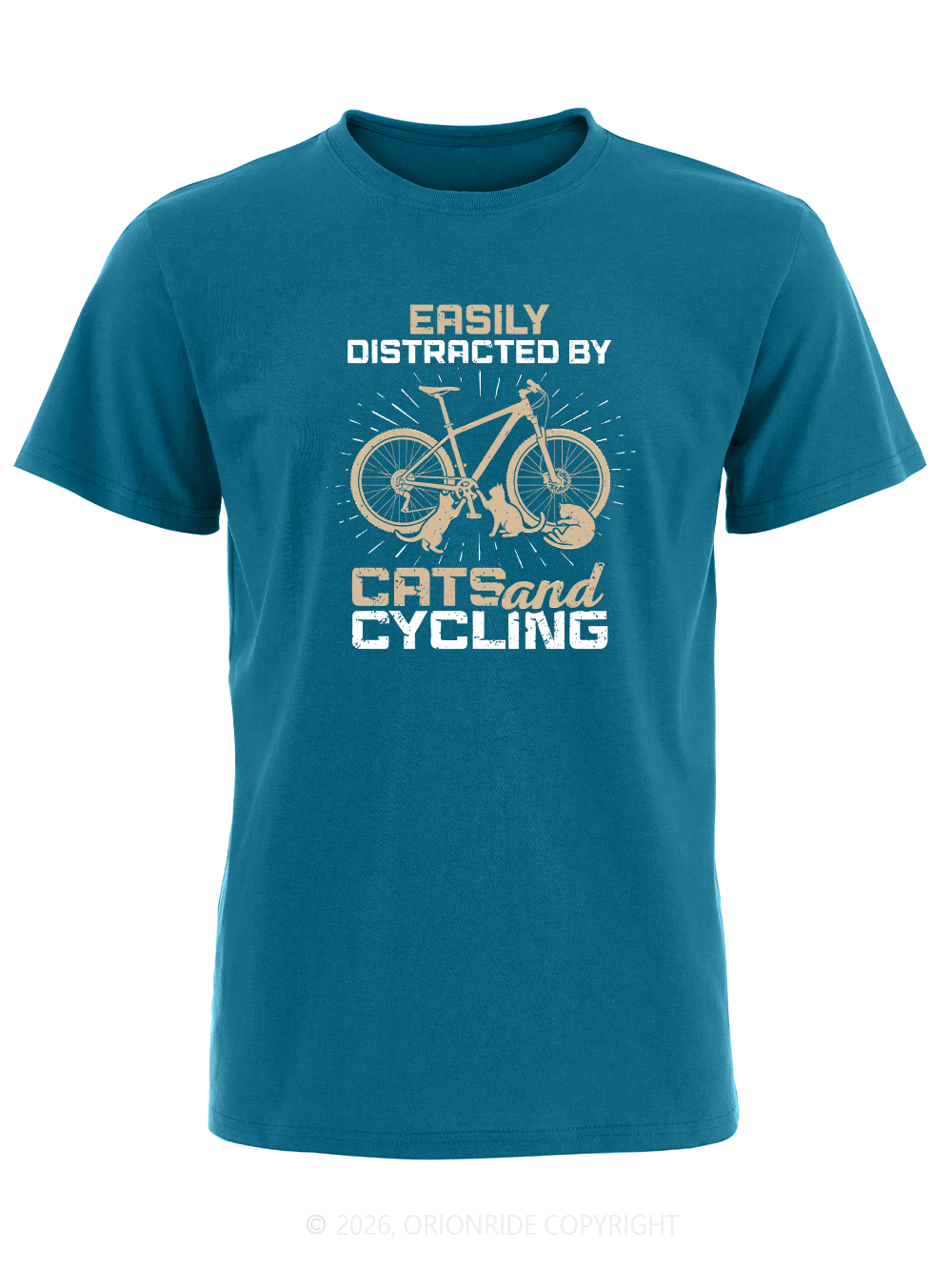 Orionride Attracted By Bicycle Short Sleeves Bike T-Shirt