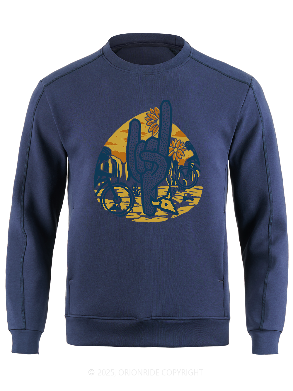 Orionride Desert Cycling Long Sleeve Bike Sweatshirt