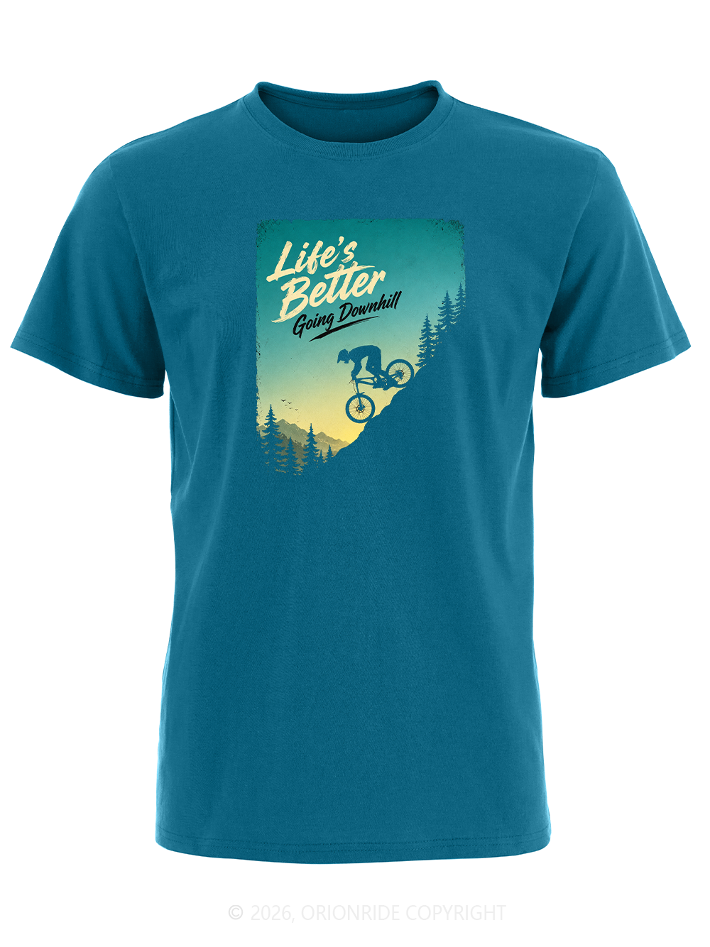 Orionride Going Downhill Short Sleeves Bike T-Shirt
