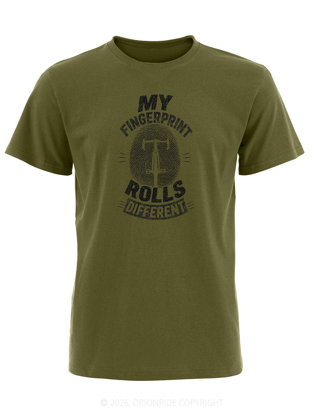 Orionride My Fingerprint Short Sleeves Bike T-Shirt