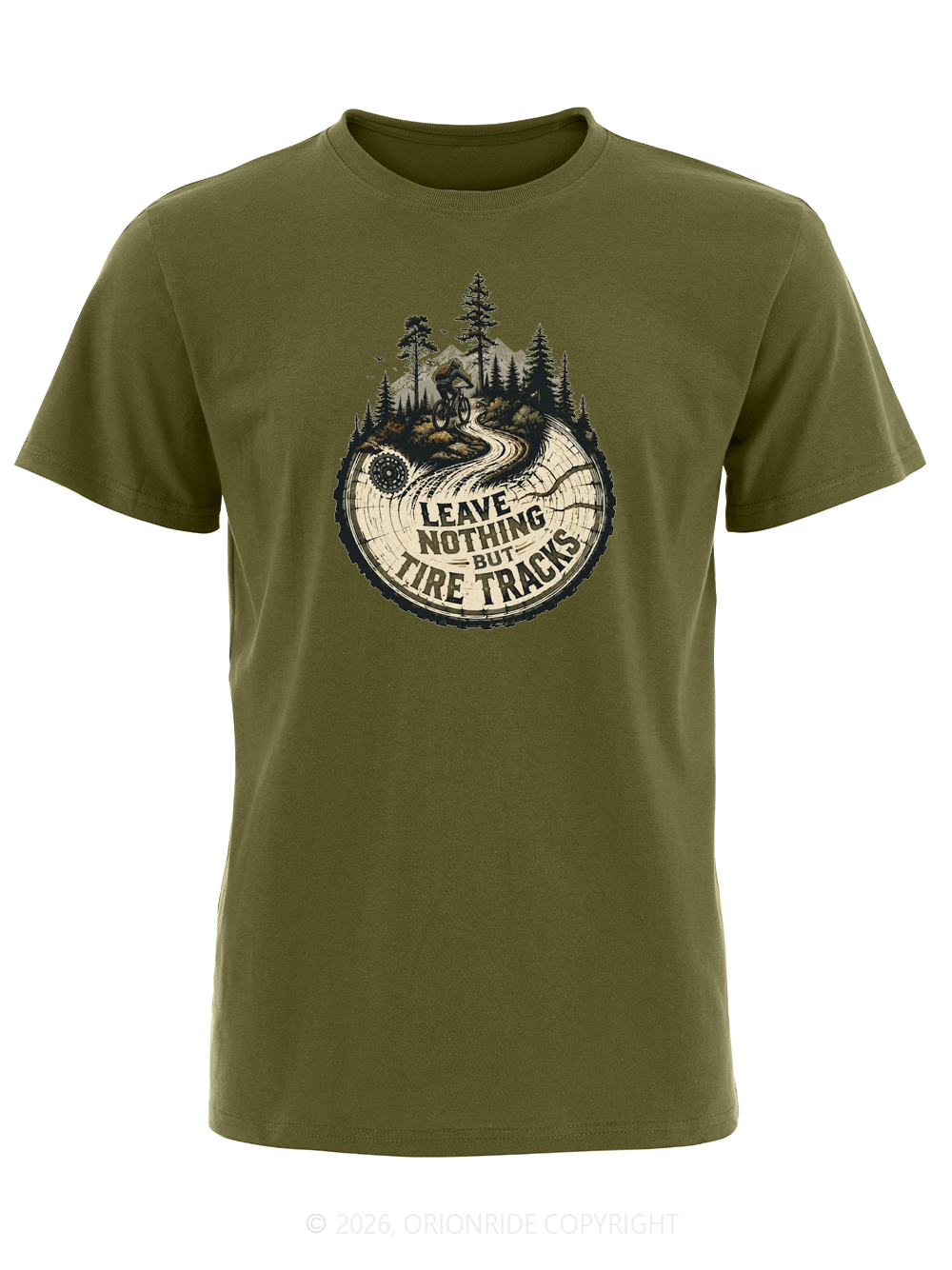 Orionride Leave Tire Tracks Short Sleeves Bike T-Shirt