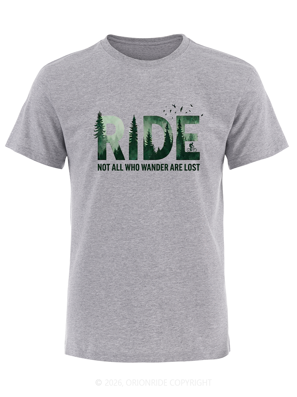 Orionride Forest Silhouette Short Sleeves Bike T-Shirt