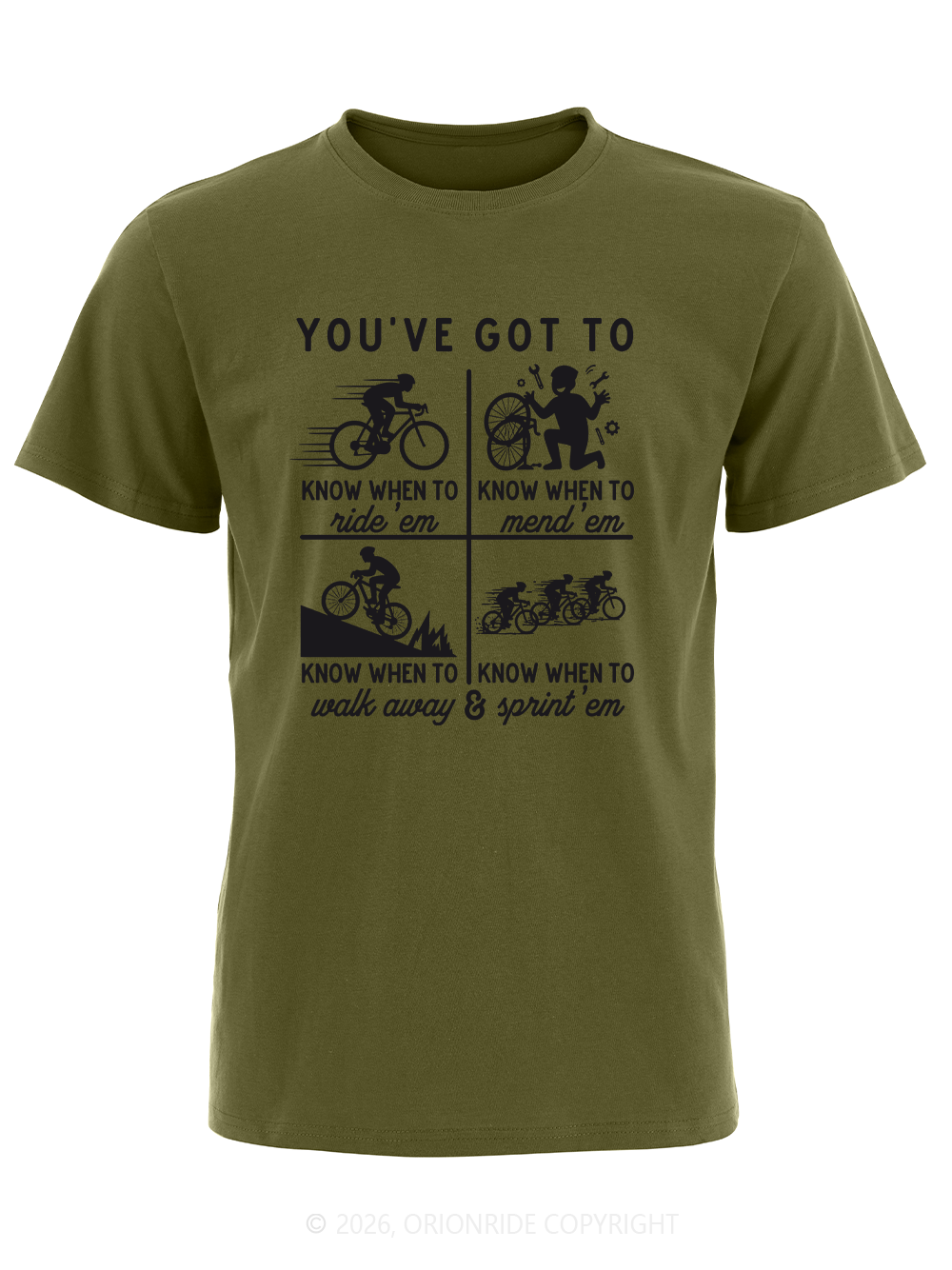 Orionride Cycling Rules Short Sleeves Bike T-Shirt