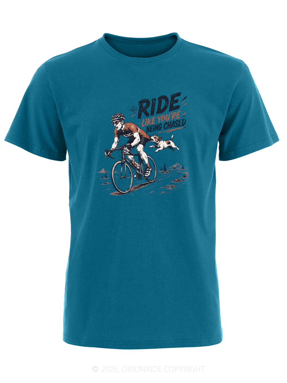 Orionride Like You’Re Being Chased Short Sleeves Bike T-Shirt