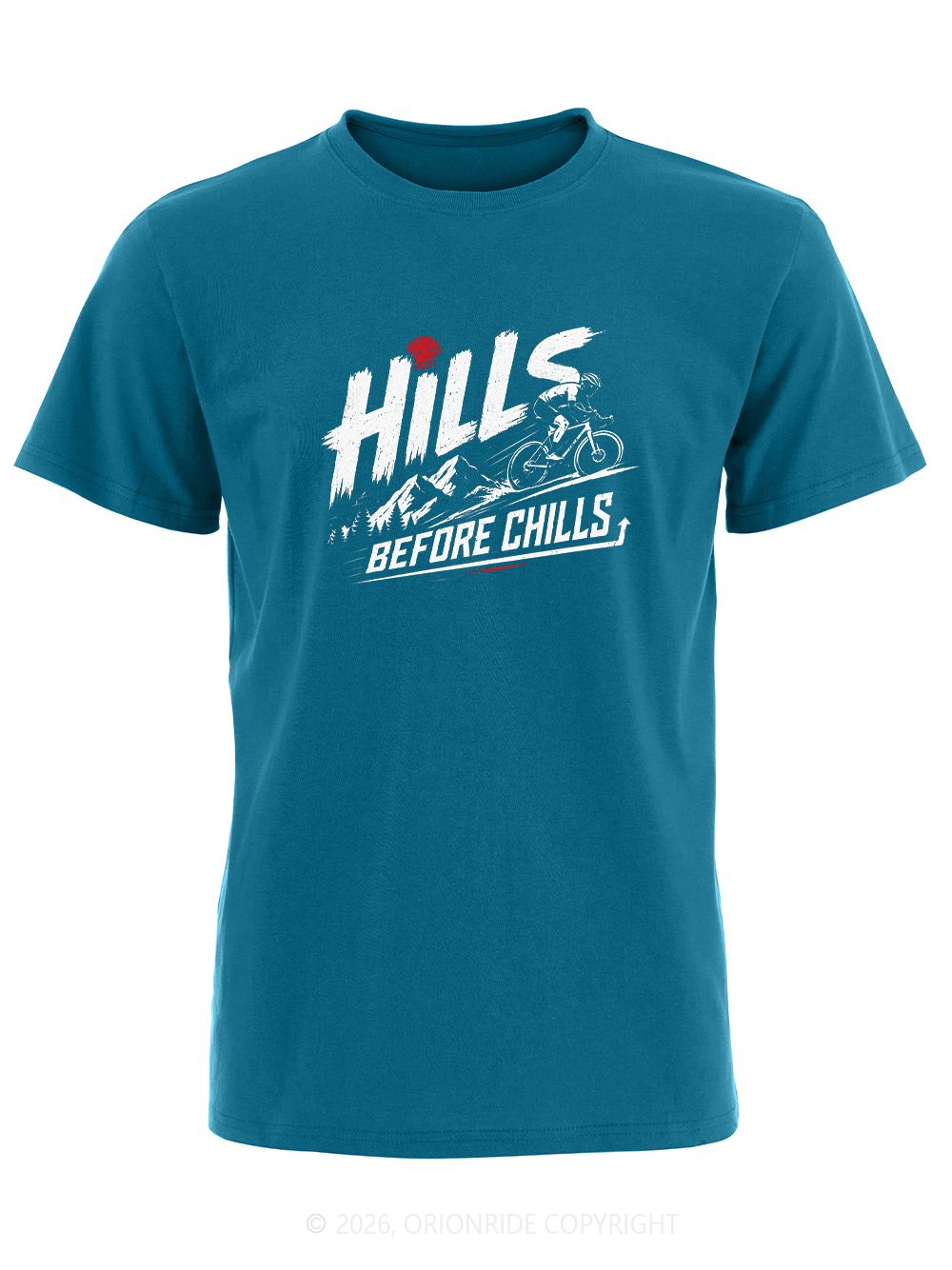 Orionride Hills Before Chills Short Sleeves Bike T-Shirt