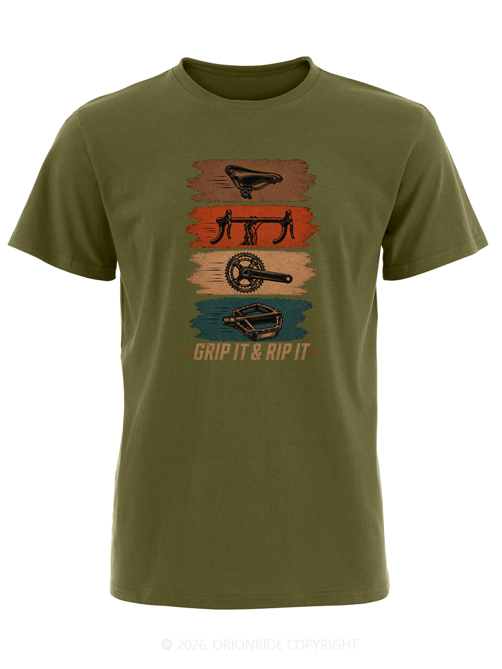 Orionride Parts Color Blocks Short Sleeves Bike T-Shirt