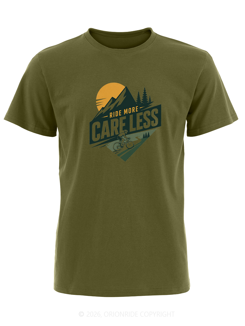 Orionride Ride More Care Less Short Sleeves Bike T-Shirt