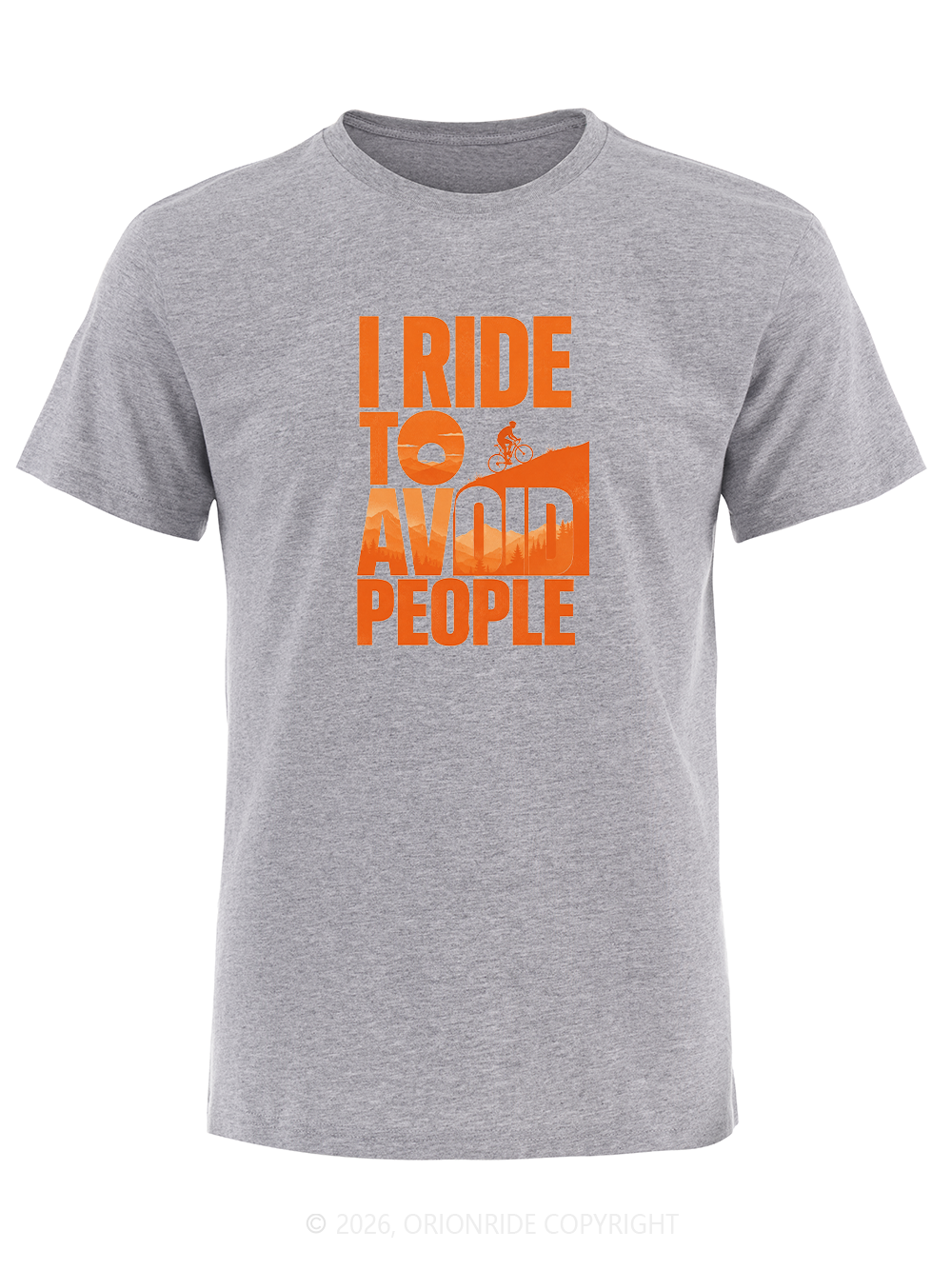 Orionride I Ride To Avoid People Short Sleeves Bike T-Shirt