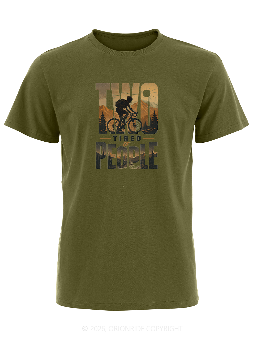 Orionride Two Tired People Short Sleeves Bike T-Shirt