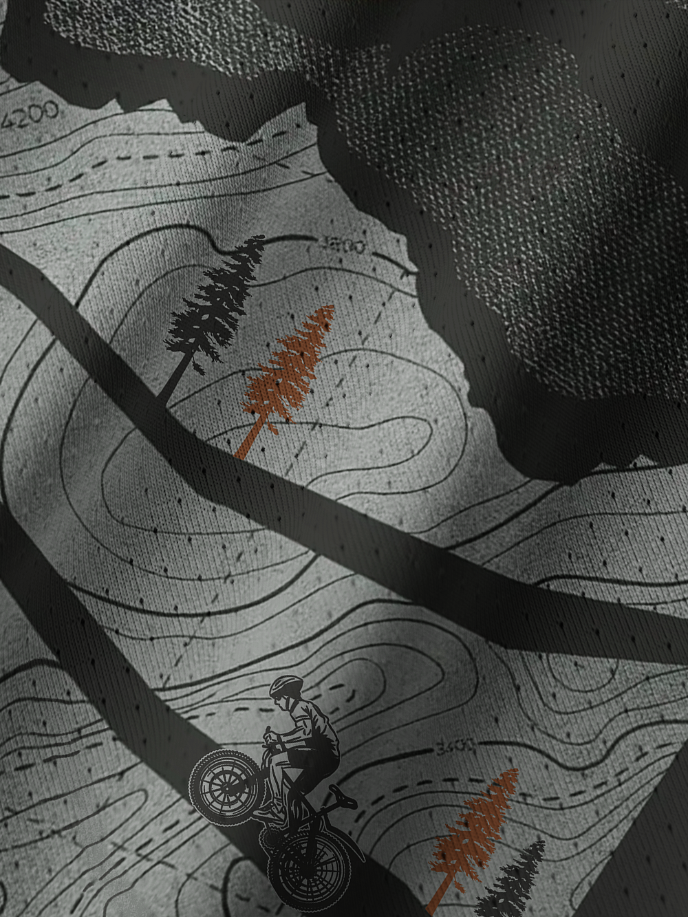 Orionride Under The Blazing Sun Men's Stretchy Breathable Long Sleeve Gravel Shirt