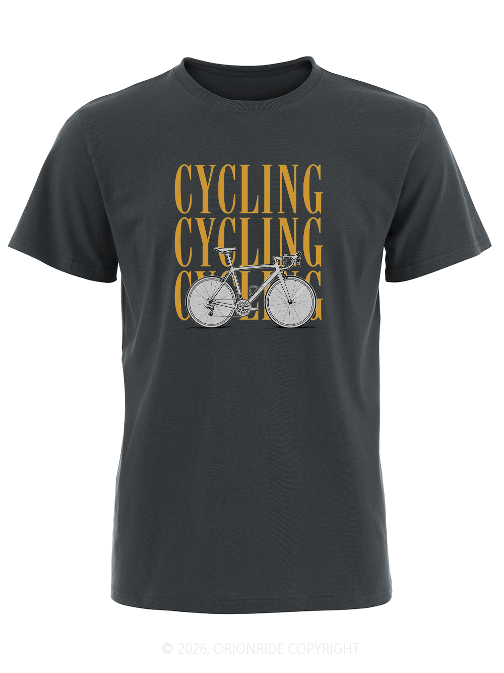 Orionride Golden Bicycle Short Sleeves Bike T-Shirt
