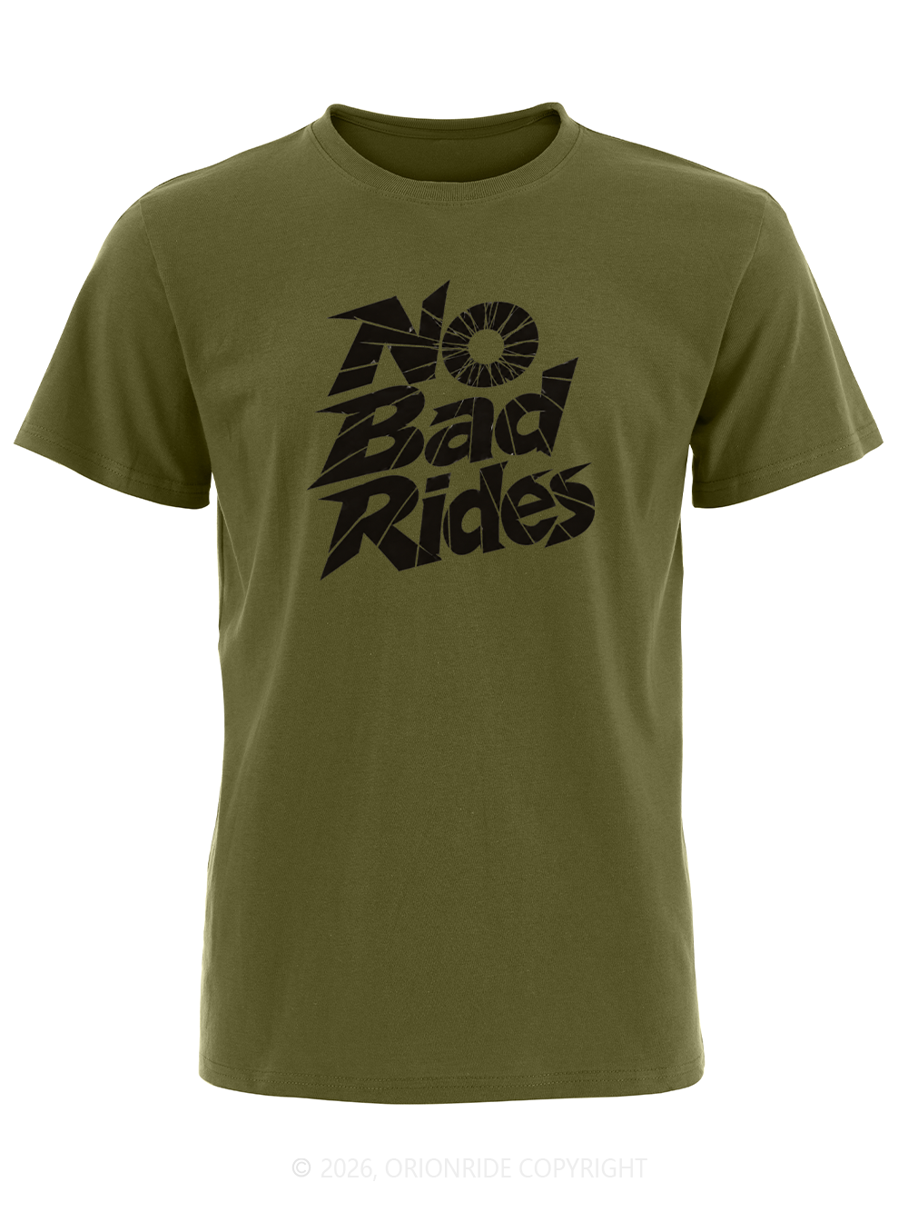 Orionride No Bad Rides Short Sleeves Bike T-Shirt