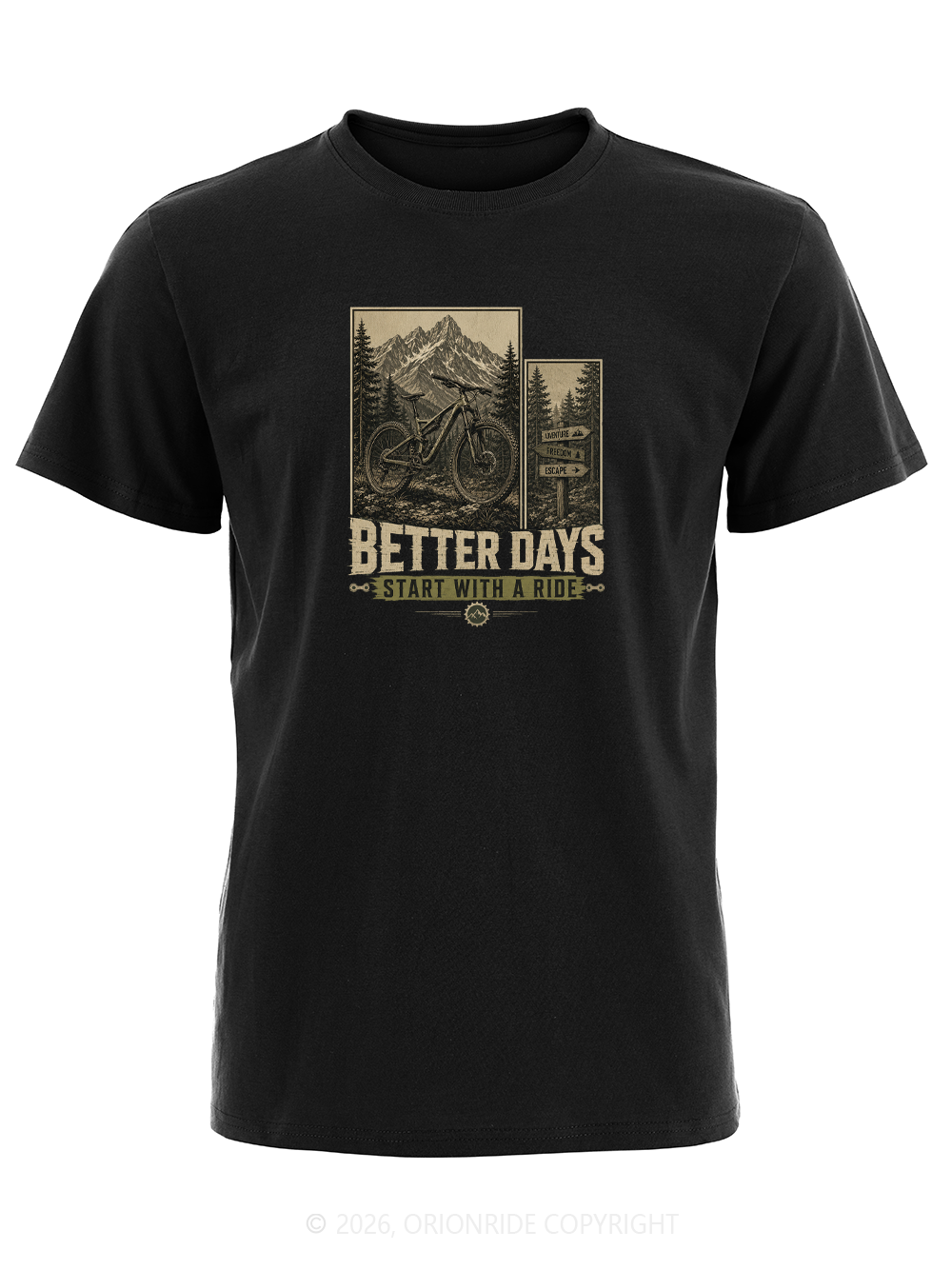 Orionride Ride Better Days Short Sleeves Bike T-Shirt