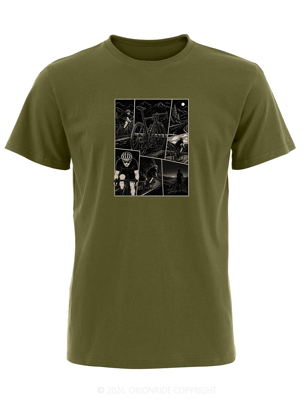 Orionride Comic Books Short Sleeves Bike T-Shirt