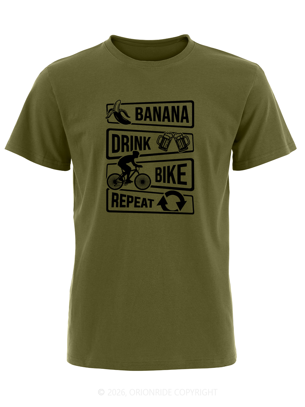 Orionride Things To Do In A Day Short Sleeves Bike T-Shirt