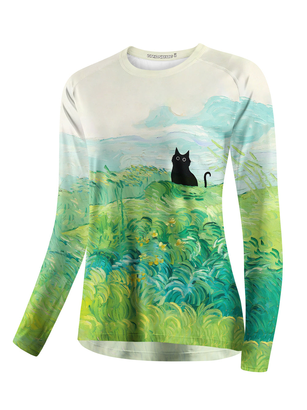 Orionride Oil Painting Black Cat Women's Quick Dry Downhill Jersey