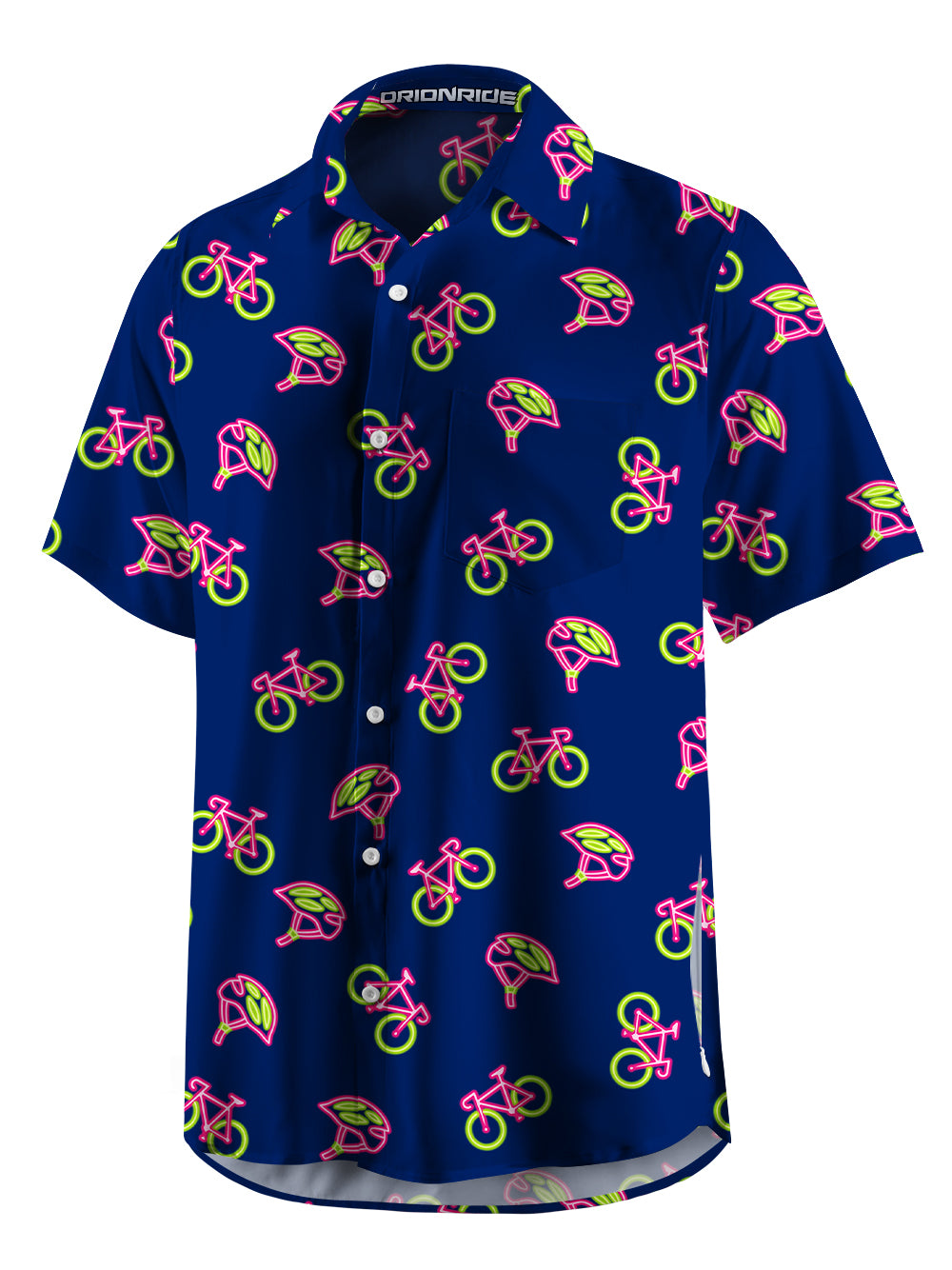 Orionride Fluorescent Bicycle Zipper Pockets Ultra Lightweight Short Sleeves Gravel Shirt