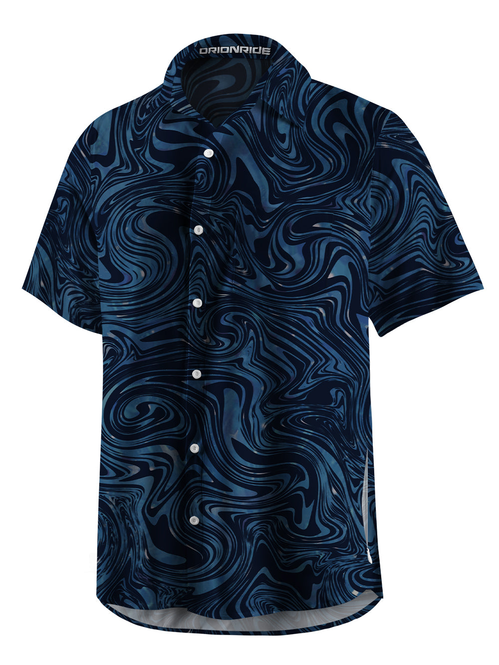 Orionride Mysterious Vortex Zipper Pockets Ultra Lightweight Short Sleeves Gravel Shirt