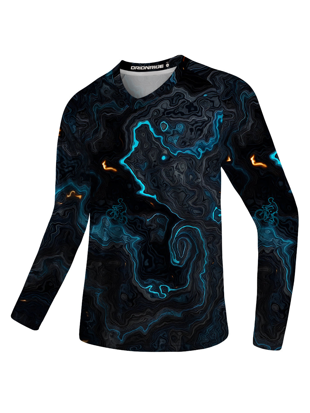Orionride Luminous Terrain Map Long Sleeve Downhill Jersey