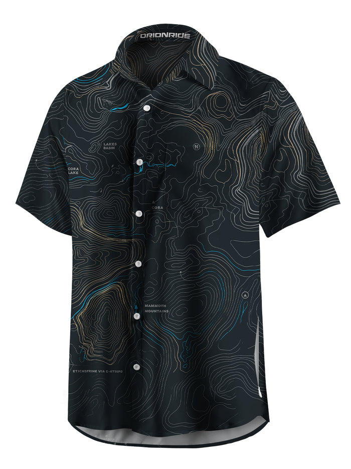 Orionride Panoramic Map Zipper Pockets Ultra Lightweight Short Sleeves