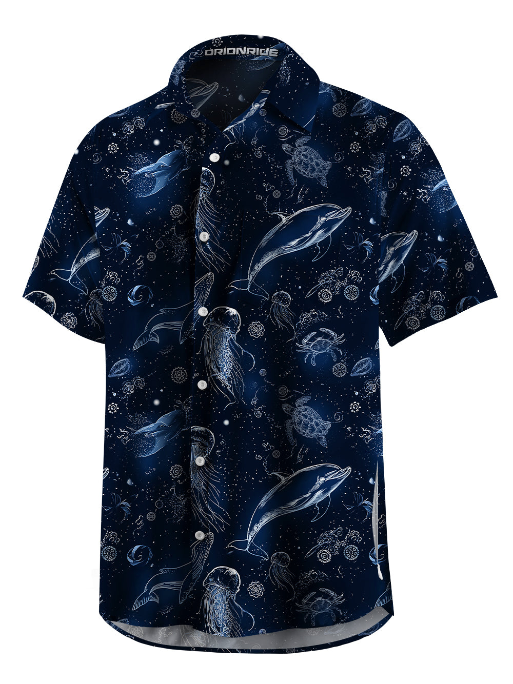 Orionride Secrets Of The Ocean Zipper Pockets Ultra Lightweight Short Sleeves Gravel Shirt