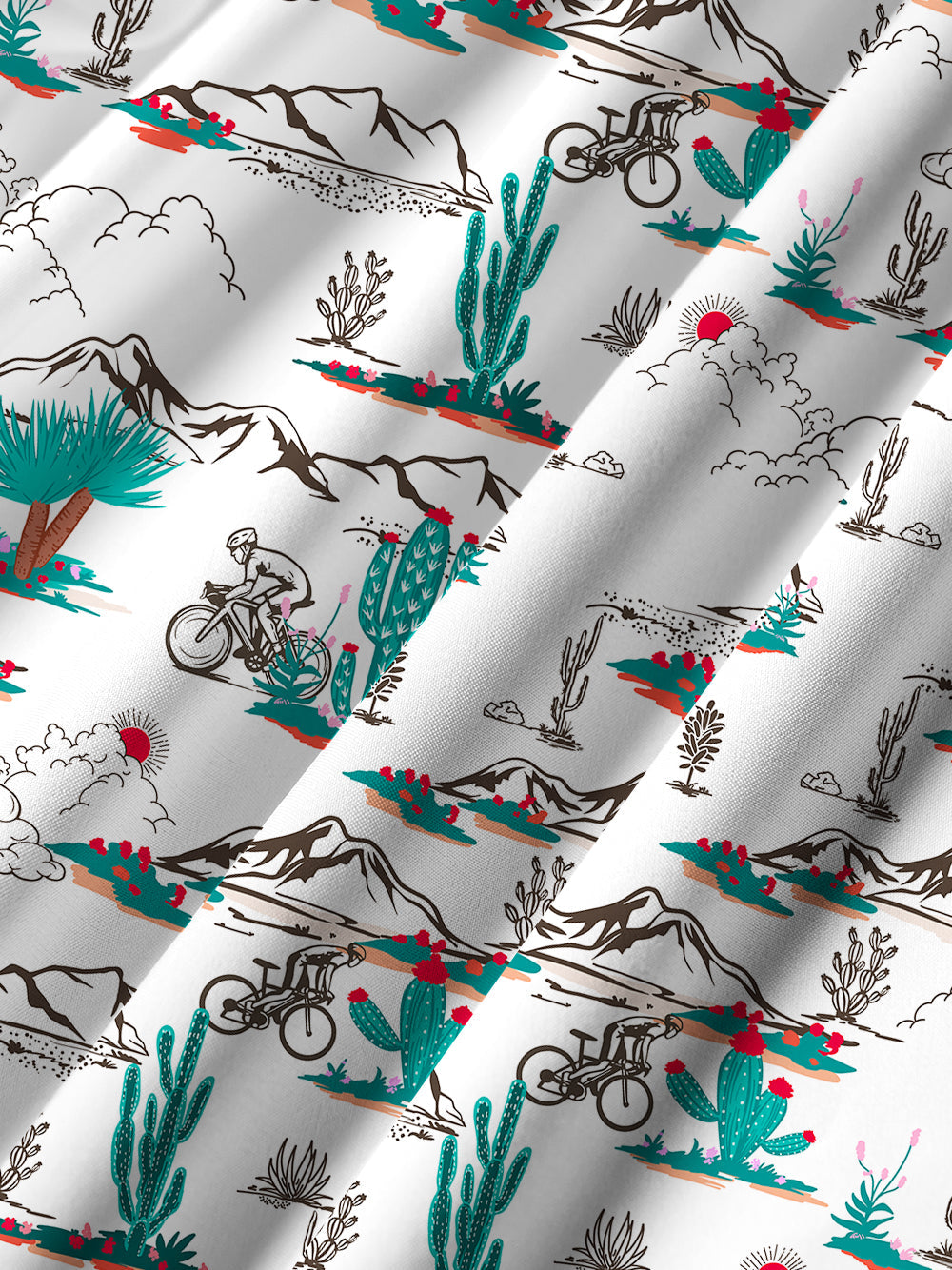 Orionride Cactus Cycling Ultra Lightweight Short Sleeves Hawaiian shirt