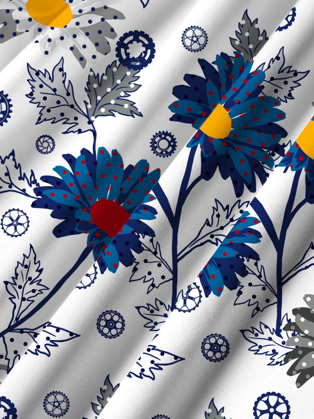 Orionride Wild Flowers Ultra Lightweight Short Sleeves Hawaiian shirt