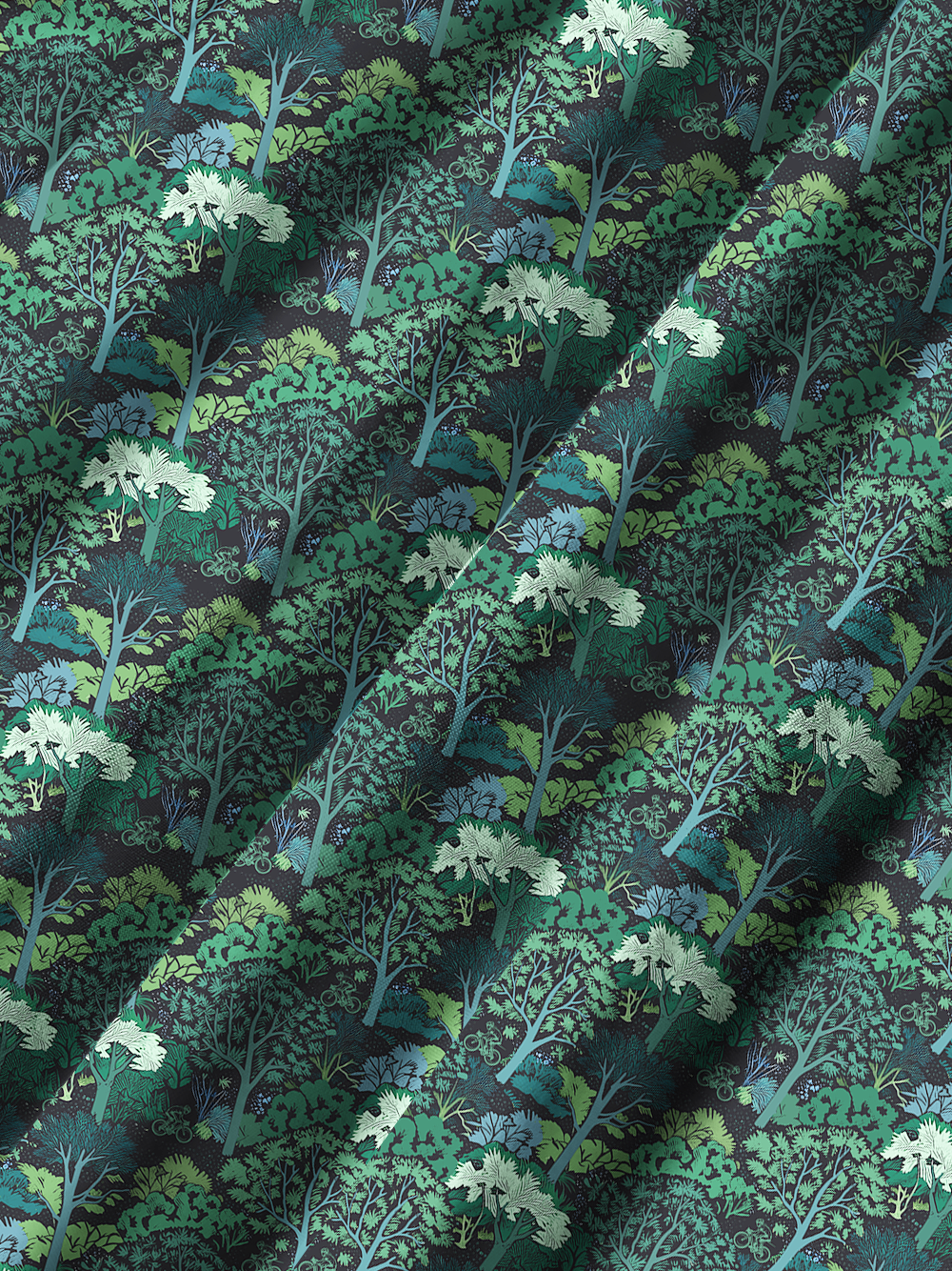 Orionride A Lush Forest Zipper Pockets Ultra Lightweight Short Sleeves Gravel Shirt