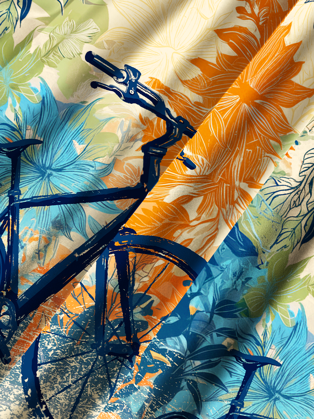 Orionride Cycling Stamps Zipper Pockets Ultra Lightweight Short Sleeves Gravel Shirt