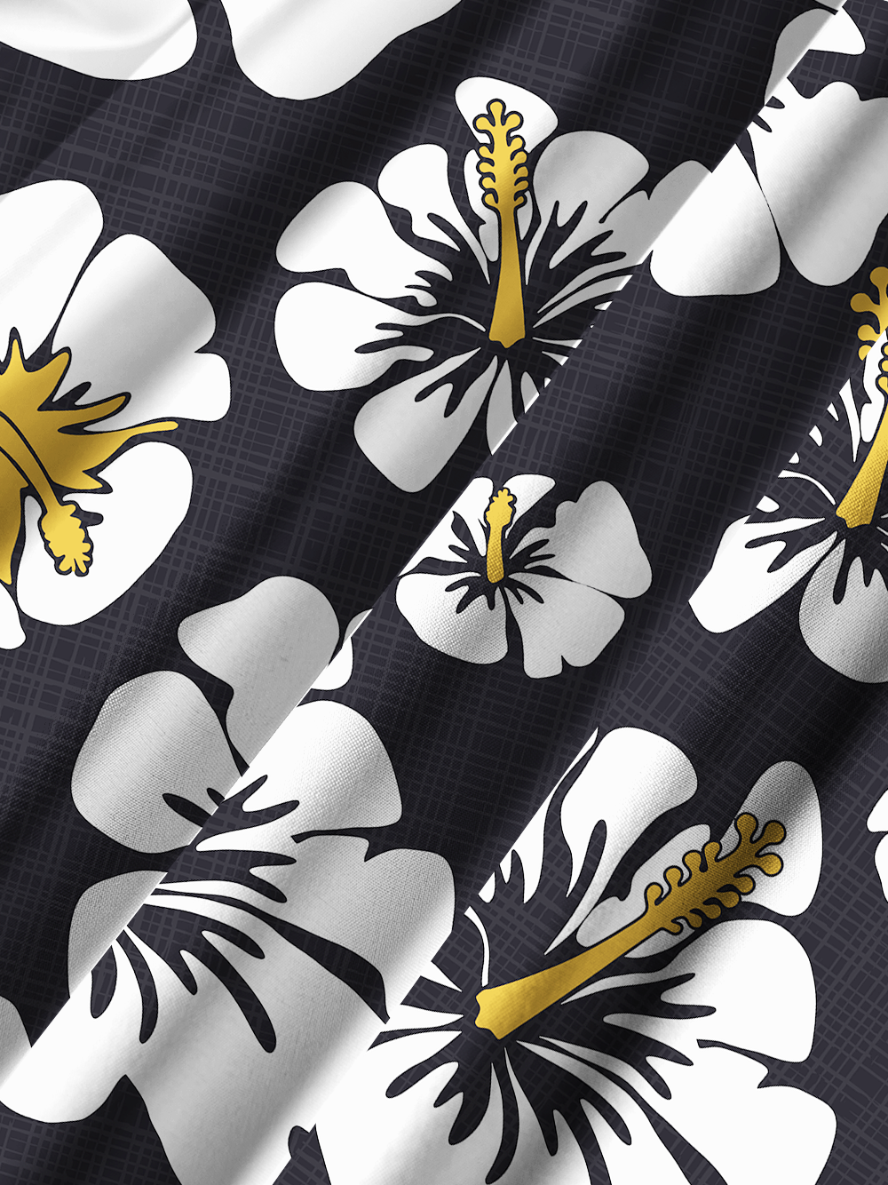 Orionride Hibiscus Flowers Bloom Zipper Pockets Ultra Lightweight Short Sleeves Gravel Shirt