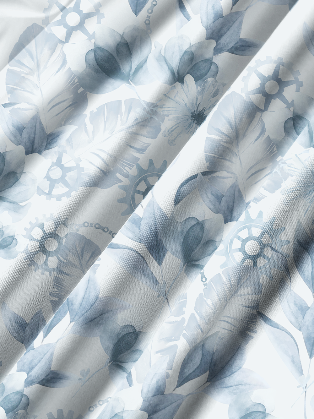 Orionride Ink Flower Zipper Pockets Ultra Lightweight Short Sleeves Gravel Shirt