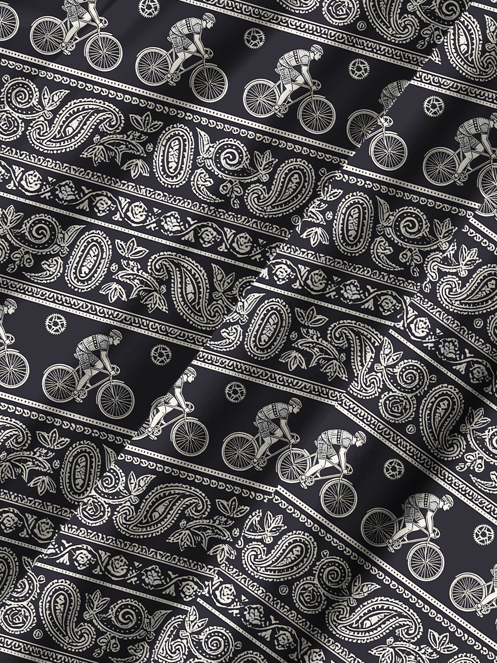 Orionride The World Of Cashew Flowers Zipper Pockets Ultra Lightweight Short Sleeves Gravel Shirt