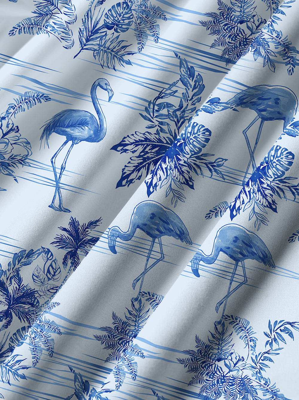 Orionride Blue Flamingo Ultra Lightweight Short Sleeves Hawaiian shirt