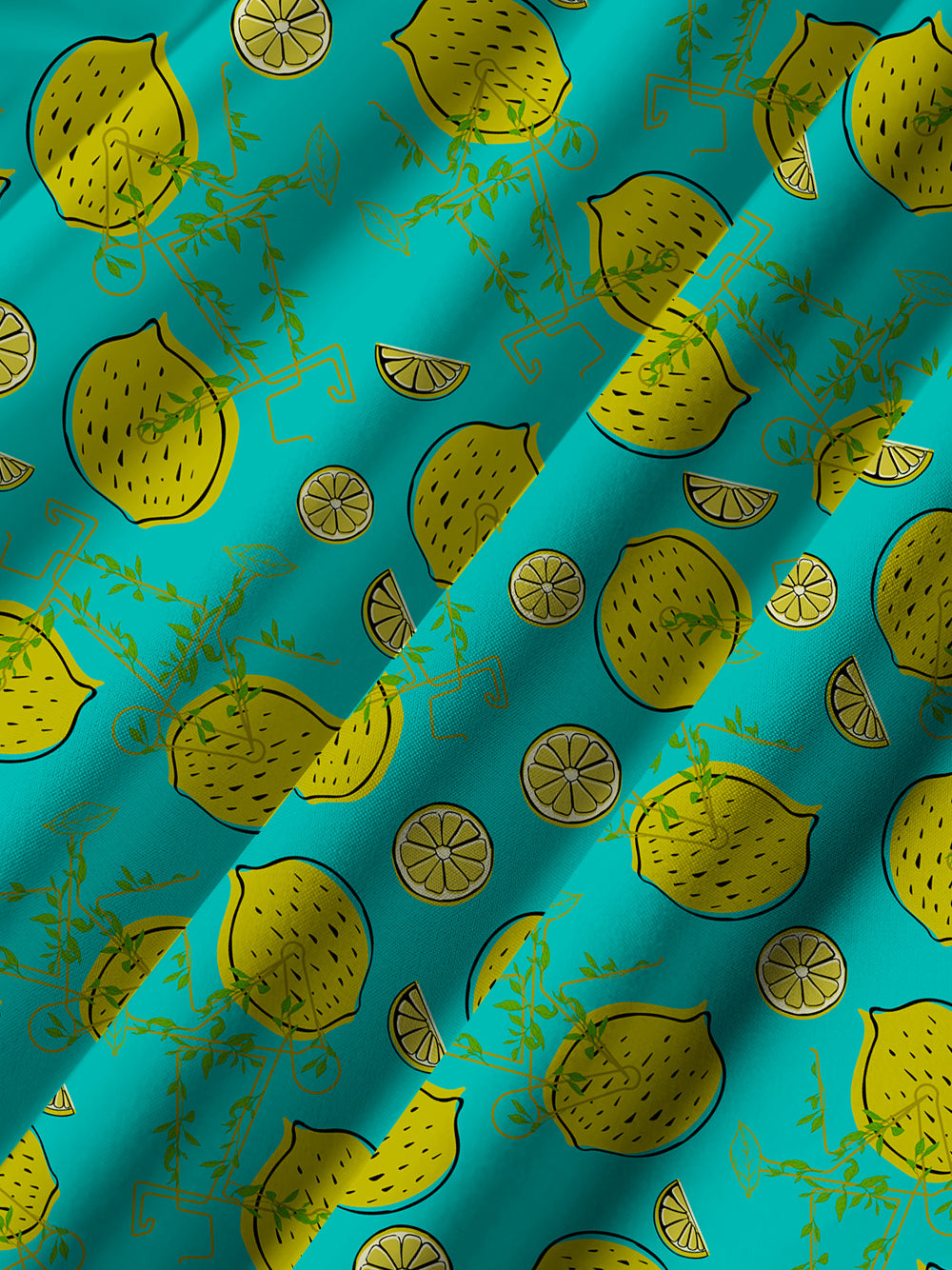 Orionride Lemon Bike Ultra Lightweight Short Sleeves Hawaiian shirt