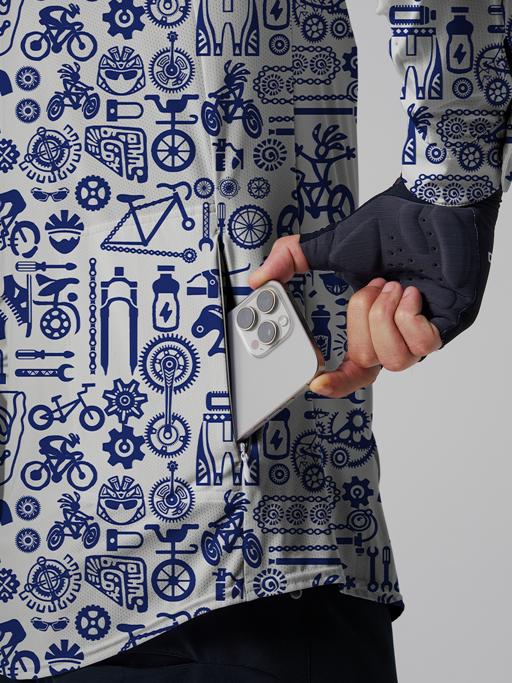 Orionride Totem Equipment Men's Stretchy Breathable Long Sleeve Gravel Shirt