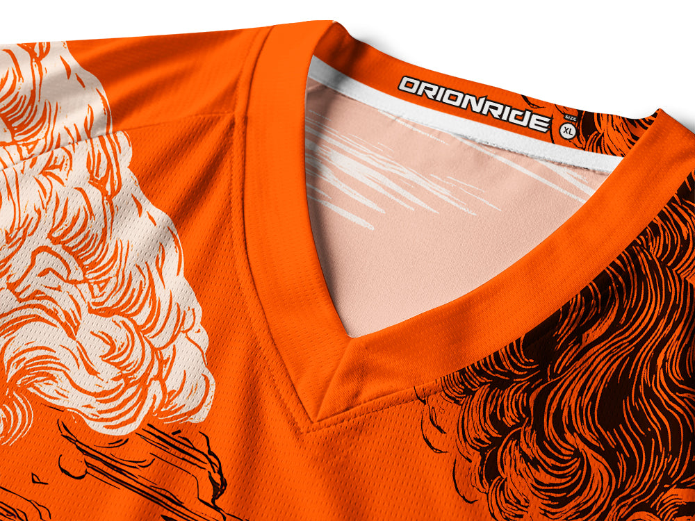 Orionride Volcanic Eruption Long Sleeve Downhill Jersey