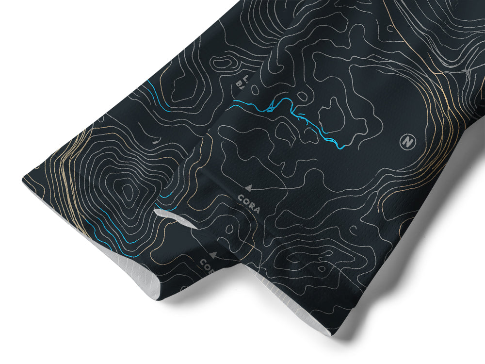 Orionride Panoramic Map Long Sleeve Downhill Jersey