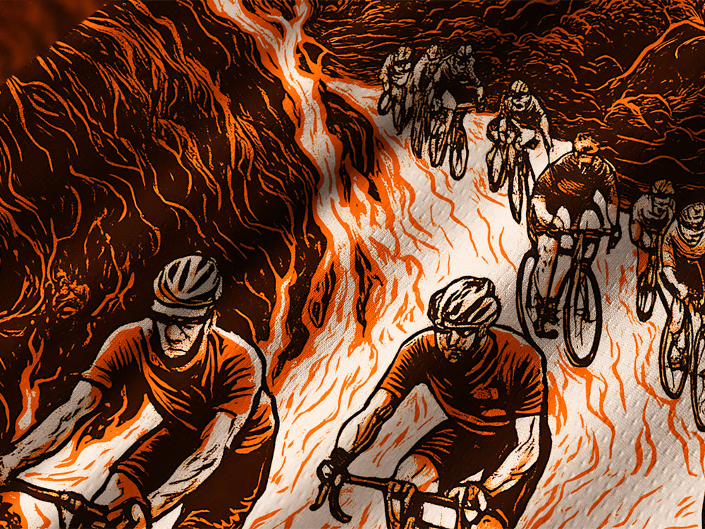 Orionride Volcanic Eruption Long Sleeve Downhill Jersey